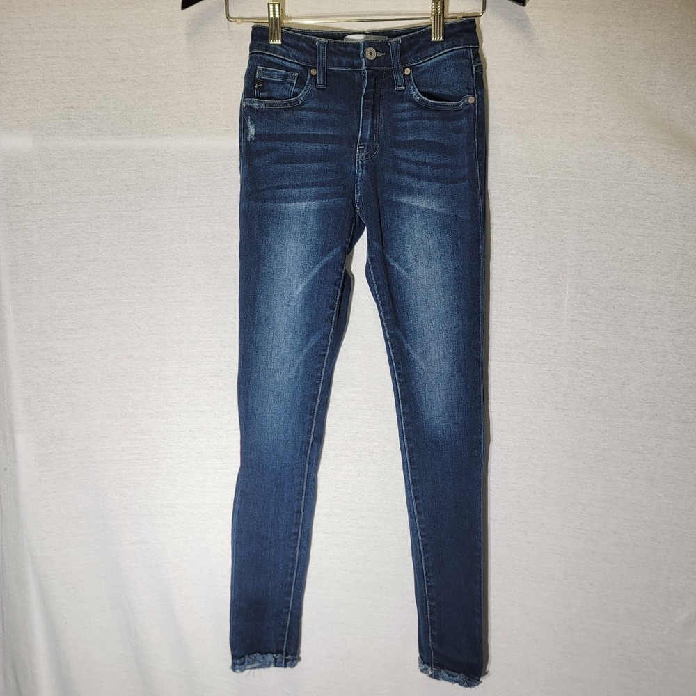KanCan Skinny Jeans Raw Hem Style# KC7321D Cut# 37691 Size 1/24 Womens